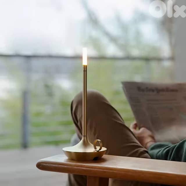 Candle Table Lamp, Modern Iron USB Desk Lamp, Cozy Glow 7