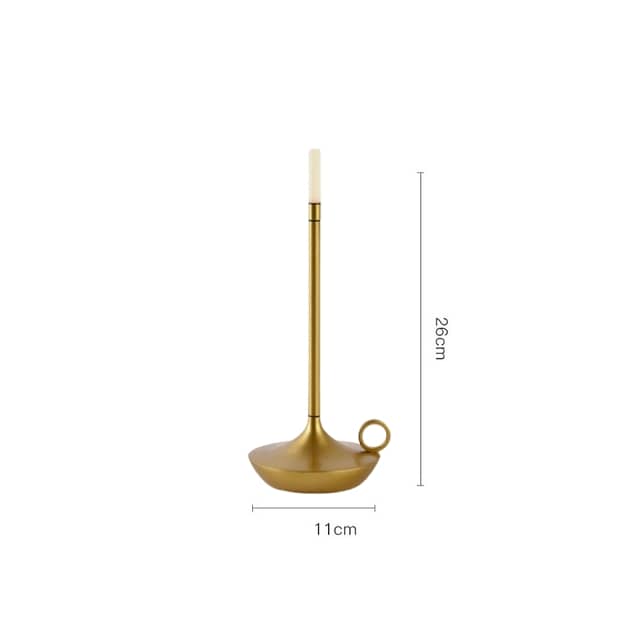 Candle Table Lamp, Modern Iron USB Desk Lamp, Cozy Glow 12