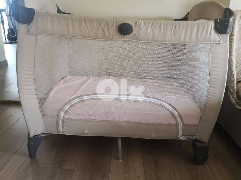 GRACO baby bed + mattress FAP size 100*70 بارك سرير للاطفال فرشة FAP 2