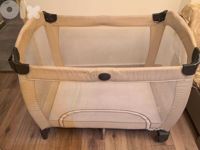 GRACO baby bed + mattress FAP size 100*70 بارك سرير للاطفال فرشة FAP 7