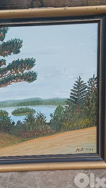 لوحة رسم زيتي اوروبية 10