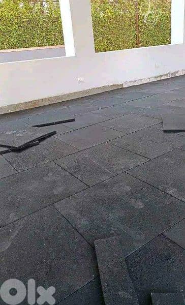 Gym Rubber floor tiles New 03027072 GEO SPORT EQUIPMENT أرضيات نوادي 0