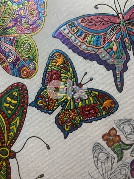 Mandalas perle acrylic painting 1