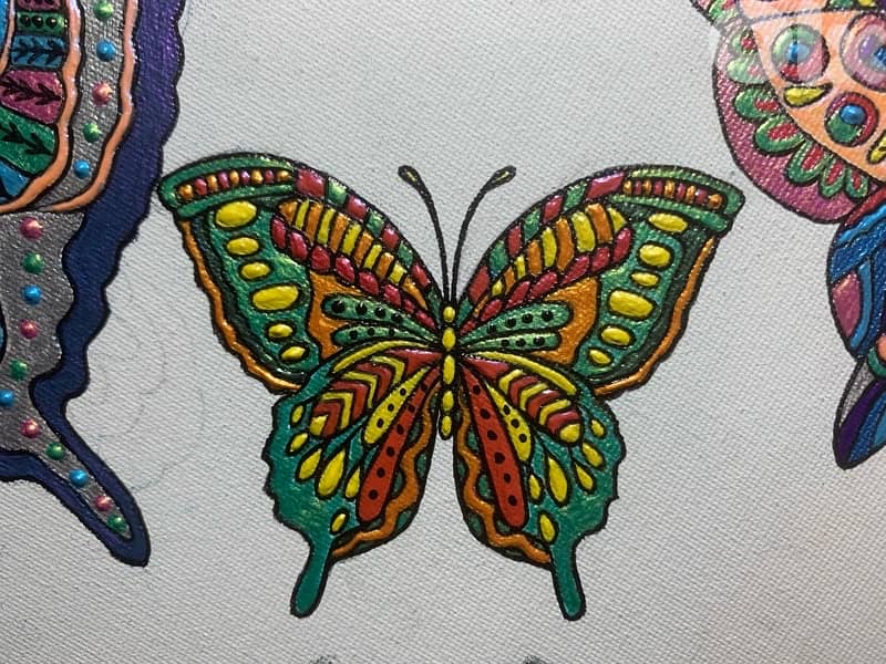 Mandalas perle acrylic painting 2