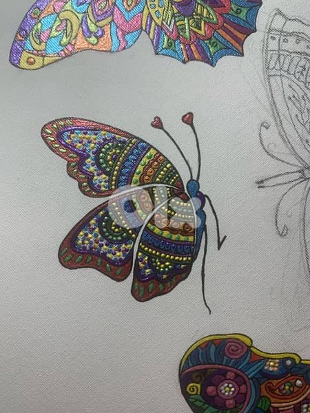 Mandalas perle acrylic painting 5