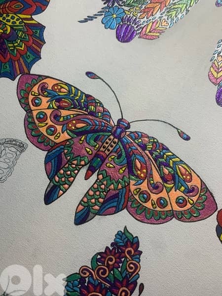 Mandalas perle acrylic painting 6