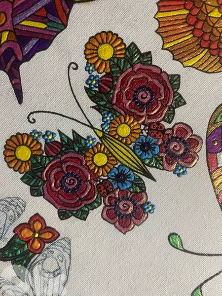 Mandalas perle acrylic painting 8