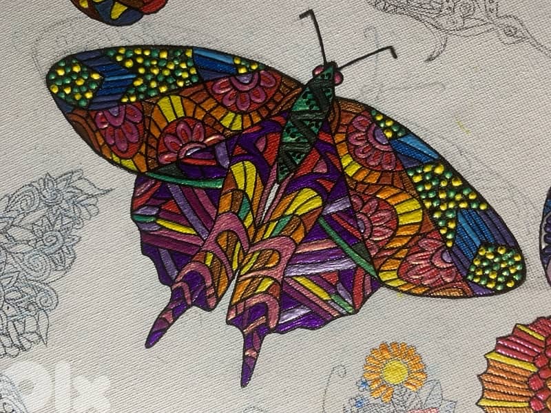 Mandalas perle acrylic painting 9