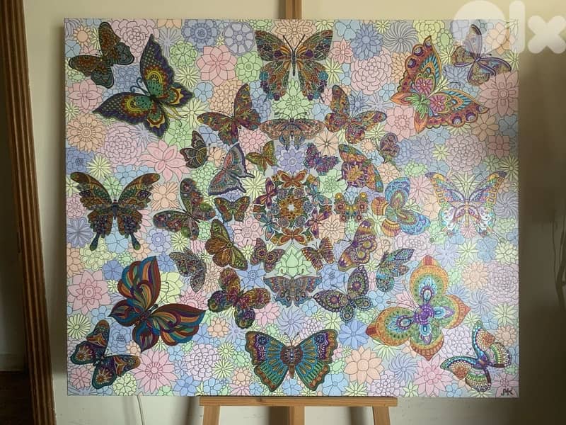 Mandalas perle acrylic painting 11