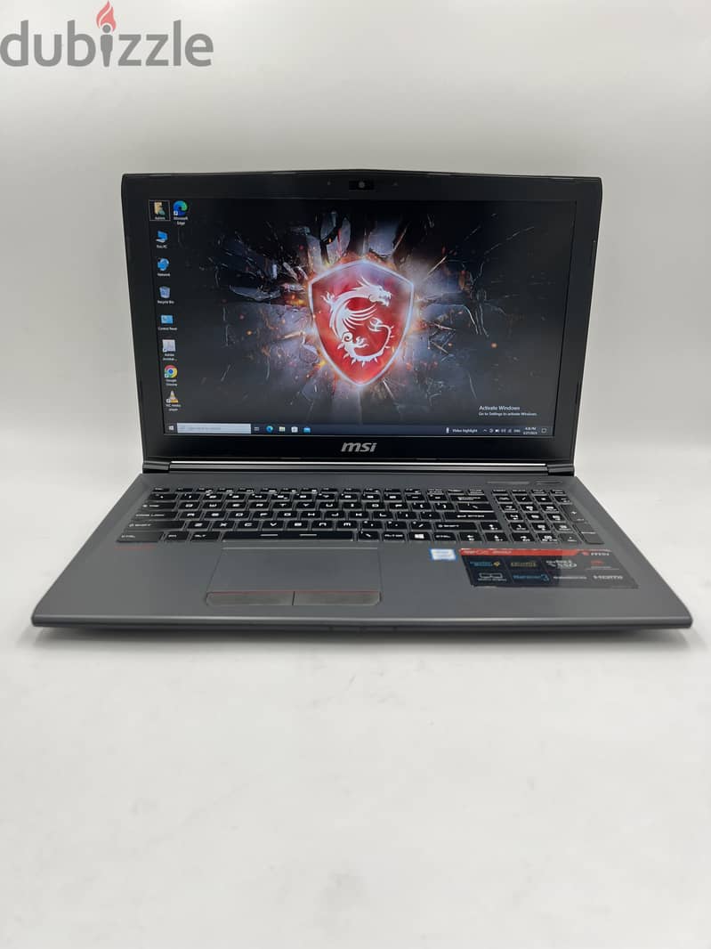 3651- Gaming Laptop MSI  GTX 1050Ti 4GB 0