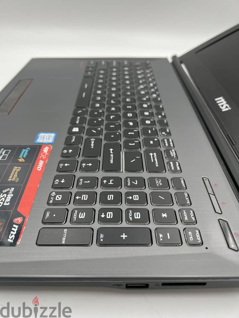 3651- Gaming Laptop MSI  GTX 1050Ti 4GB 1