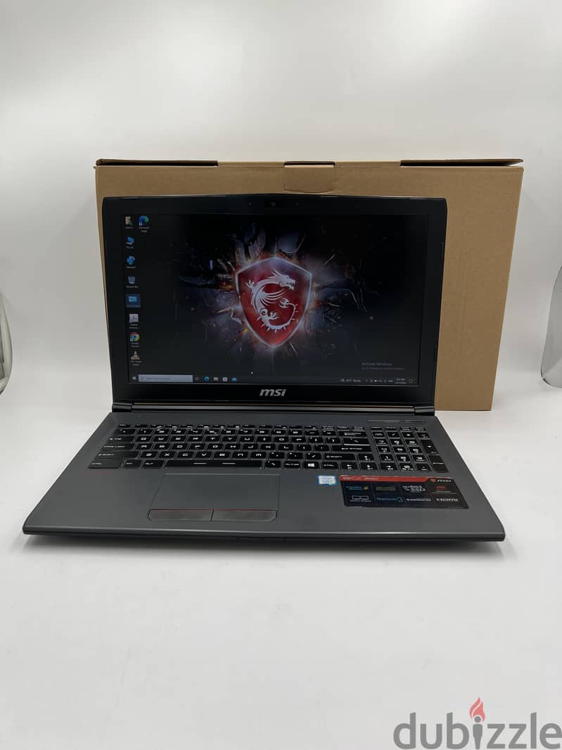 3651- Gaming Laptop MSI  GTX 1050Ti 4GB 3