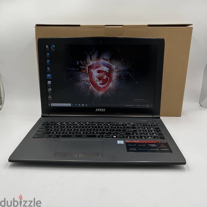 3651- Gaming Laptop MSI  GTX 1050Ti 4GB 9