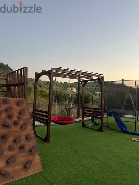 Custom backyard playground ,, playsets , . swings , garden jungle gym 4