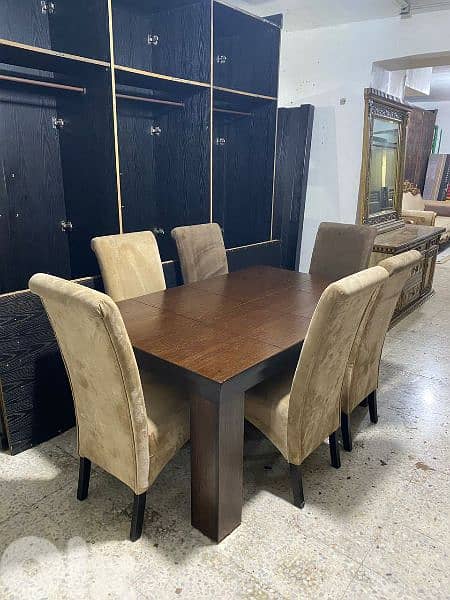 طاولة سفرة 6 كراسي كتير نظيفة 1