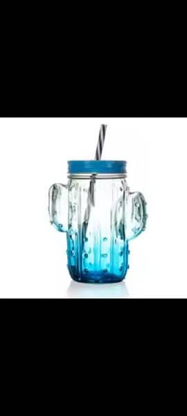 very cute cactus mugs with straws 4