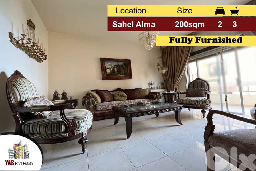 Sahel Alma 200m2 | 40m2 Terrace | Furnished | View | ELO | 0