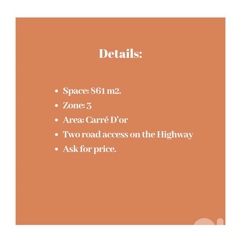 Carre' D'or - Prime Location Land for sale in Achrafieh 1