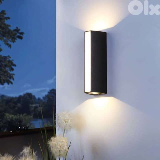 Outdoor Wall Light, 3-Sided Waterproof Wall Lamp, Warm Garden Light 4
