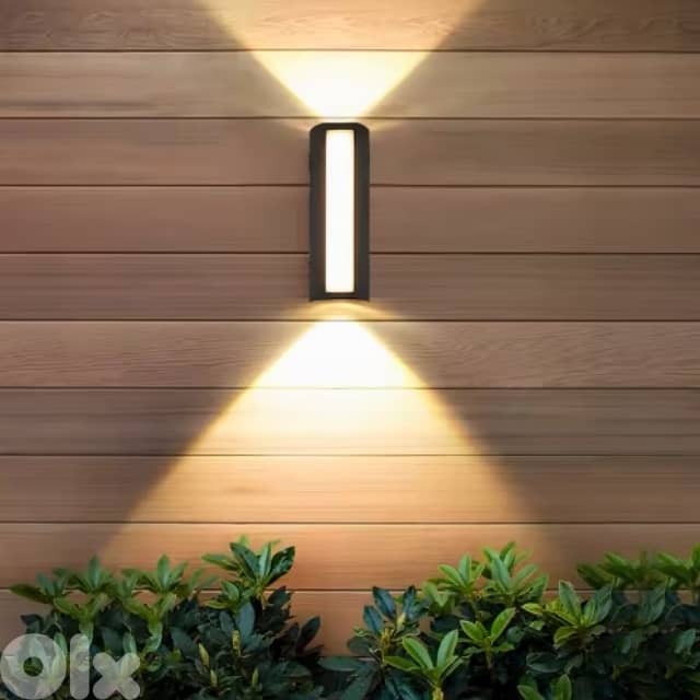Outdoor Wall Light, 3-Sided Waterproof Wall Lamp, Warm Garden Light 5