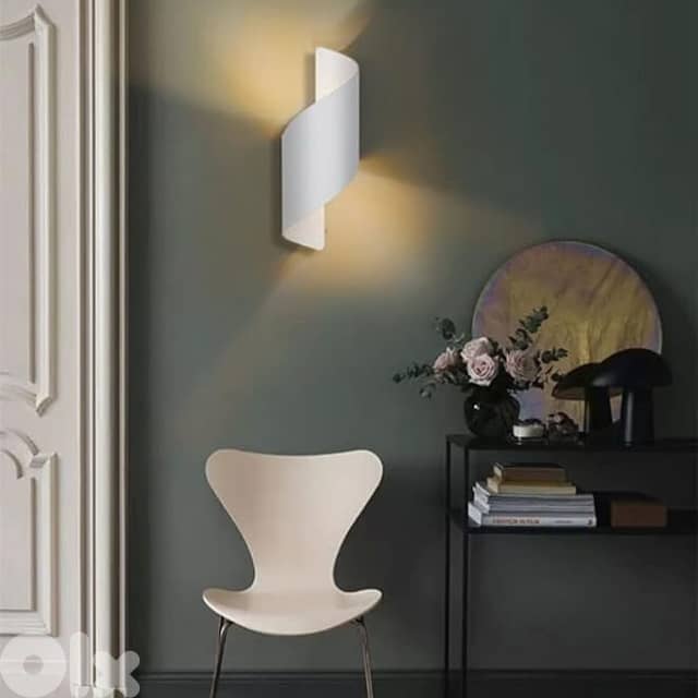 Spiral Wall Lamp, Modern Nordic Wall Light, Warm Bedroom Light 2