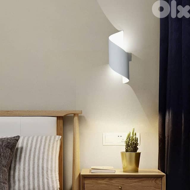 Spiral Wall Lamp, Modern Nordic Wall Light, Warm Bedroom Light 4