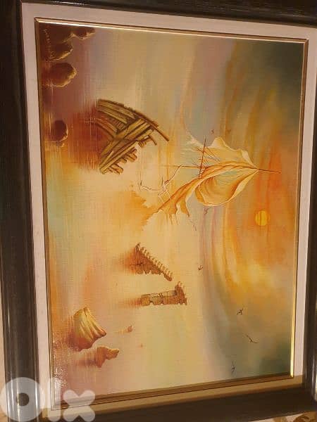 famous lebanese artist samir abi rached, oil on canvas 50X70 cm 1