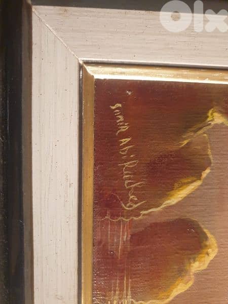 famous lebanese artist samir abi rached, oil on canvas 50X70 cm 2