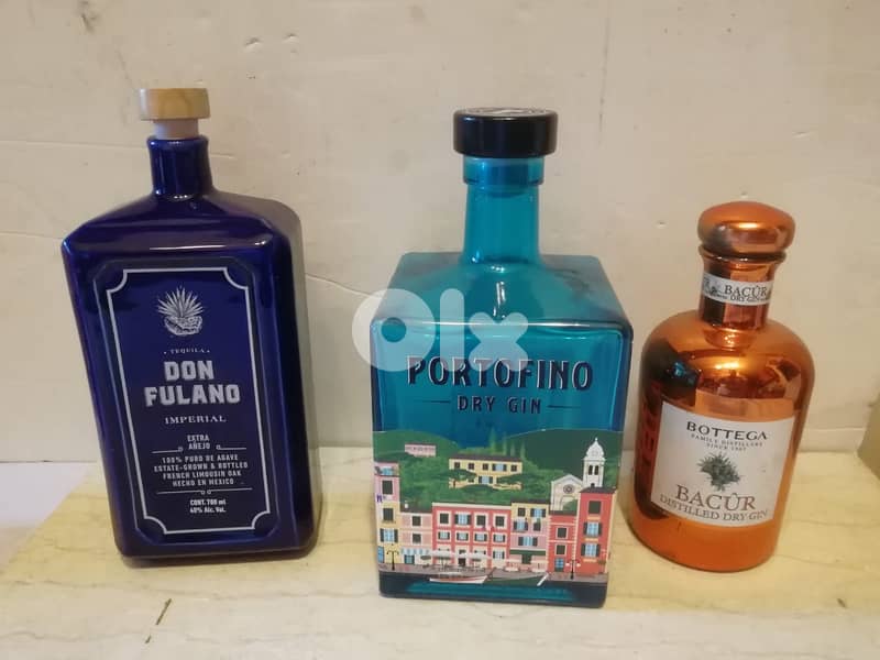 قناني فارغة للعرض اسعار مختلفة اعتبارا من ٧$ القنينة bottles 1