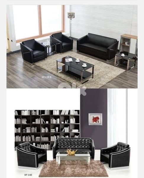 Leather sofa.                              صوفيات جلد 4