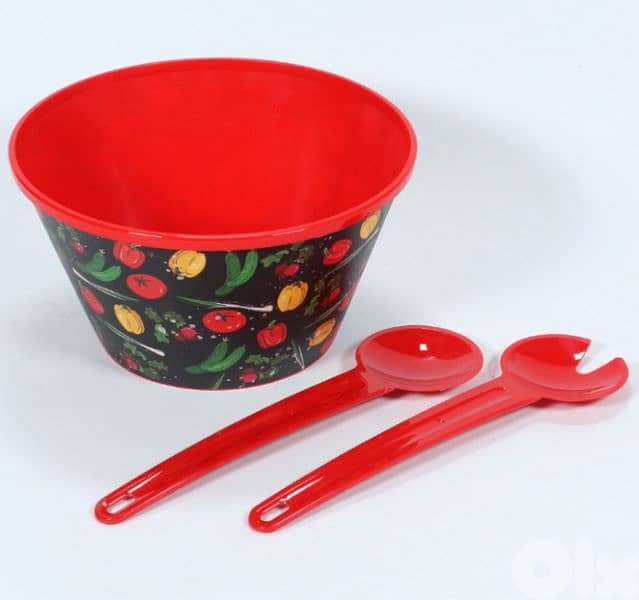 floral salad bowl set 1