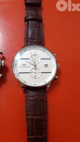 Portugeiser leather chrono iwc 2