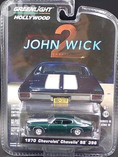 1970 Chevelle SS 396 (John Wick 2) diecast car model 1;64. 0