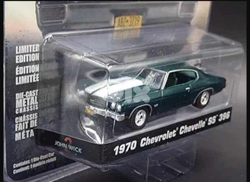 1970 Chevelle SS 396 (John Wick 2) diecast car model 1;64. 1
