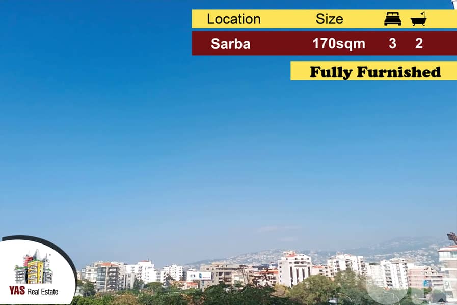 Sarba 170m2 | Fully Furnished | Quiet Area | Prime Location | PA | 0