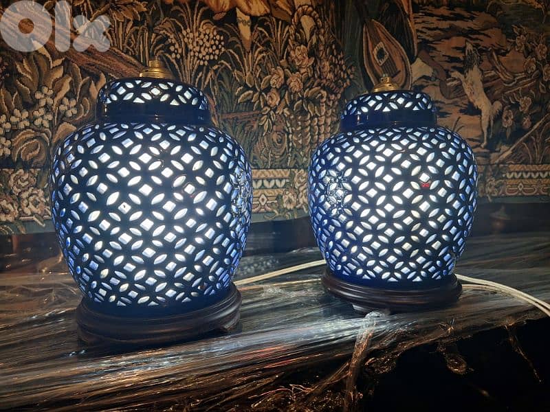 lampadaire Chinese hand made original porcelain 1