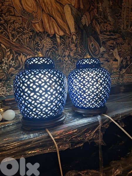 lampadaire Chinese hand made original porcelain 2
