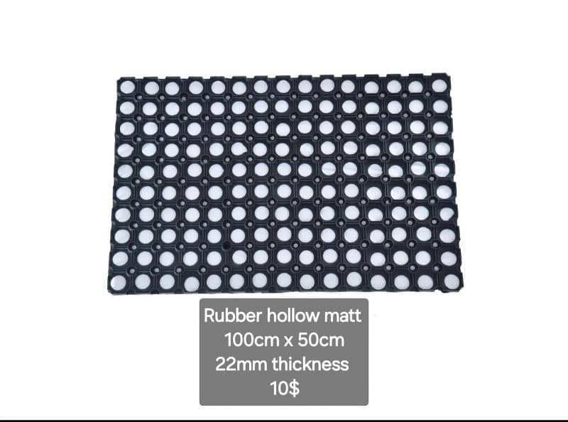 rubber hallow matt 100cm x 50cm 0