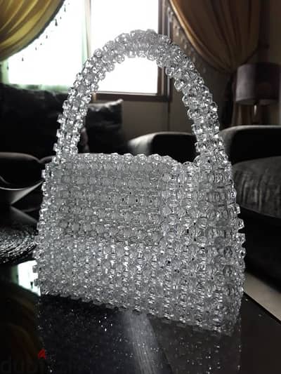 Transparent crystal Bag Handmade