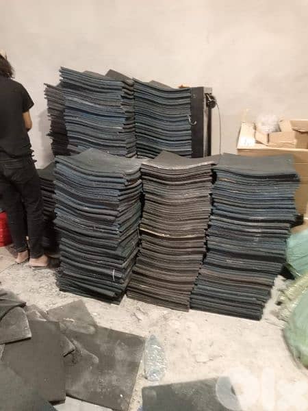 rubber floor used  2 thickness cm 50x50 squared 03027072 GEO SPORT 0