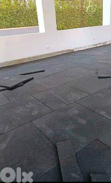 rubber floor used  2 thickness cm 50x50 squared 03027072 GEO SPORT 1