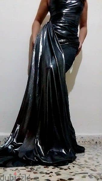 long silver dress size S 1