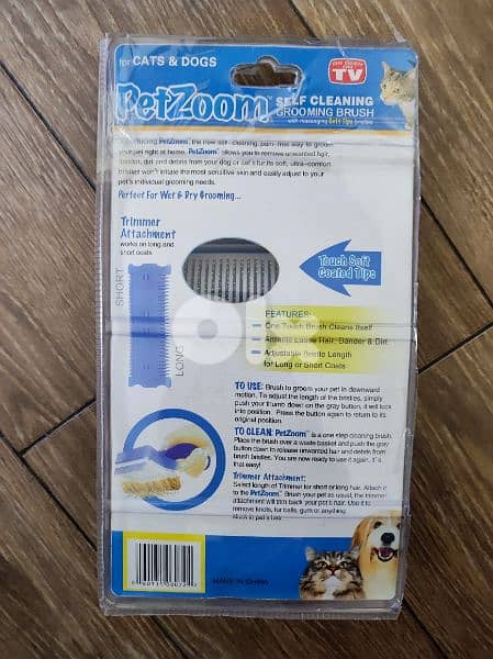 Self cleaning grooming brush. 1
