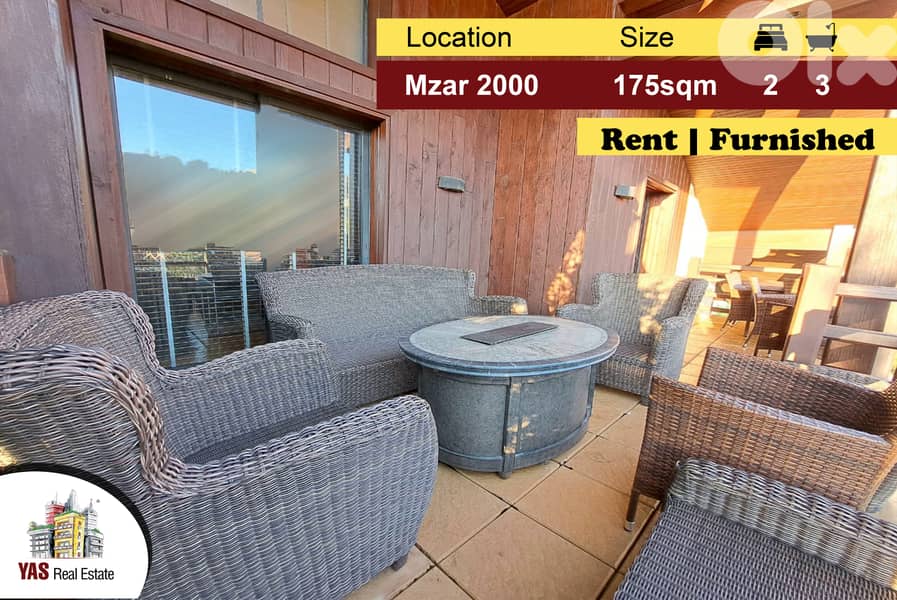 Kfardebian/Mzar 175m2 | Rent | Furnished | Impressive View | DA | 0