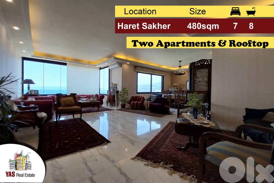 Haret Sakher 480m2 | Two Apartments| Renovated | Classy Area | IV MY | 0