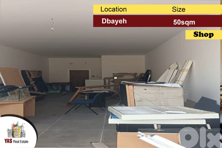Dbayeh 50m2 | Shop | Active Street | Perfect Investment | PA | 0