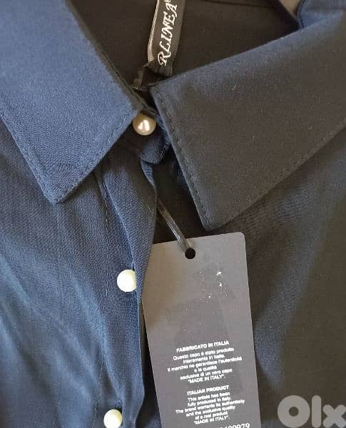 A Black Pearl Buttons Long Sleeves Shirt 1