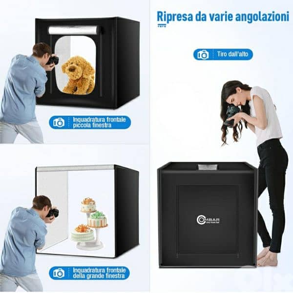 Ombar photo studeo 80×80 Cm & 3 light boards, 210 pro /4$ drlivery 0