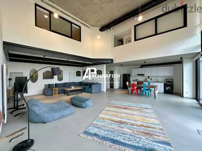 High Floor - Open View - Loft For Rent in Achrafieh