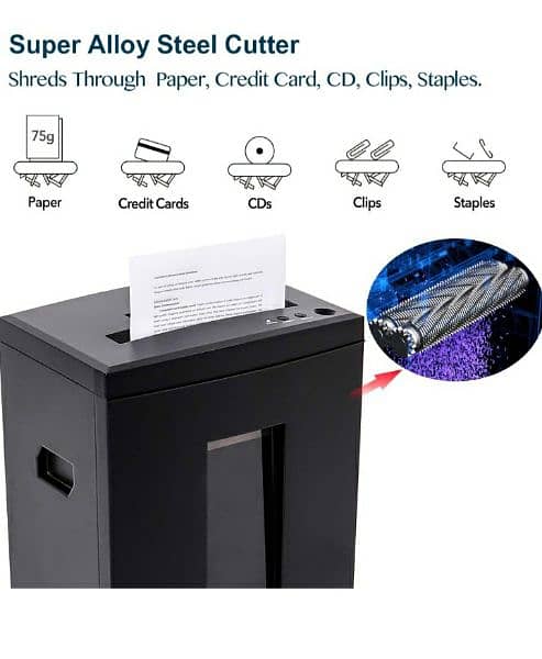 WOLVERINE shredder 22 L-10-Sheet Super Cut  Paper/CD/Card/4$delivery 2